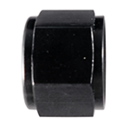 Fragola -12AN Aluminum Flare Cap - Black - awdtuningtx