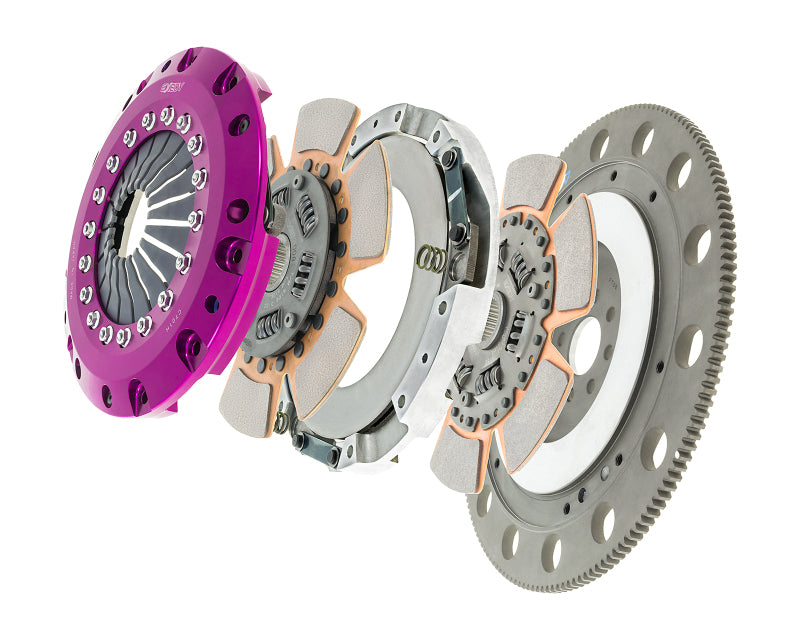 Exedy 96-16 Ford Mustang V8 4.6L/5.0L Hyper Twin Cerametallic Clutch Sprung Disc Push Type Cover - awdtuningtx