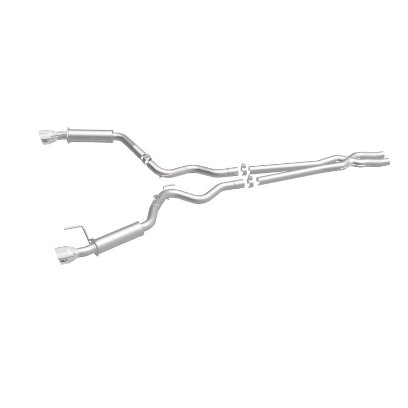 MagnaFlow Cat Back, SS, 2.5in, Competition, Dual Split Polished 4.5in Tips 2015 Ford Mustang V6 3.7L - awdtuningtx