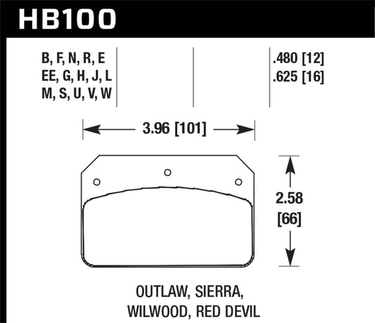 Hawk Wilwood Dynalite Caliper Blue 9012 Brake Pads - awdtuningtx