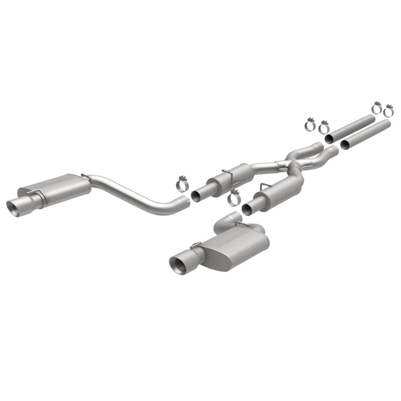 MagnaFlow 11-12 Dodge Charger SRT-8 Hemi Dual Split Rear Exit Stainless Cat-Back Performance Exhaust - awdtuningtx