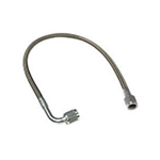 Fragola -4AN PFTE Ext Black Hose Assembly Straight x 90 Degree 20in - awdtuningtx