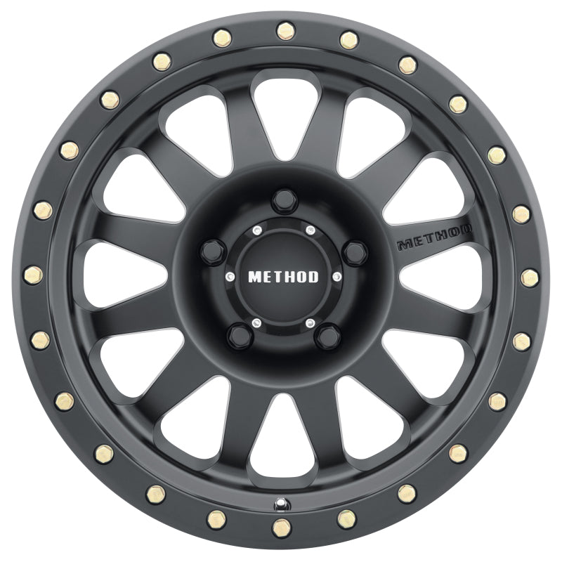 Method MR304 Double Standard 17x8.5 0mm Offset 5x150 116.5mm CB Matte Black Wheel - awdtuningtx