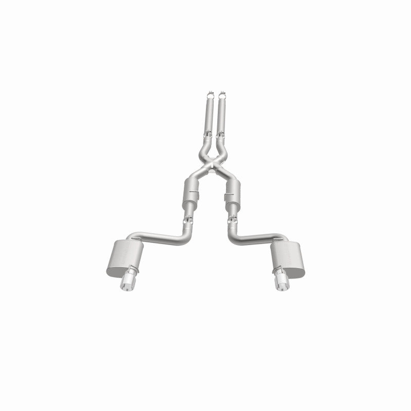 MagnaFlow 11-12 Dodge Charger SRT-8 Hemi Dual Split Rear Exit Stainless Cat-Back Performance Exhaust - awdtuningtx