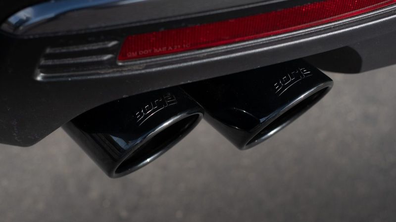 Borla 21-22 Chevrolet Tahoe 5.3L V8 2/4WD 4DR 3in/2.75in Touring Cat-Back Exhaust -Black Chrome Tips - awdtuningtx