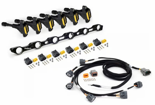 Haltech Toyota JZ R35 Coil Conversion Kit w/Bracket Coils Connectors & Harness (1JZ/1JZ VVT/2JZ) - awdtuningtx