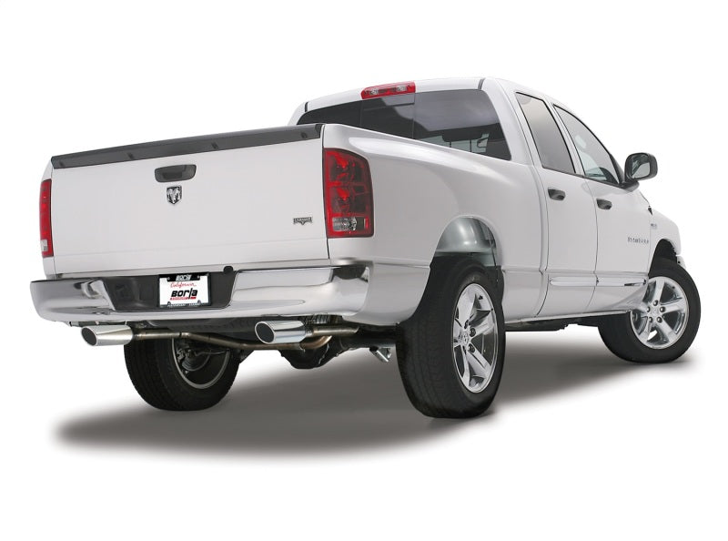 Borla 09-13 Dodge RAM 1500 5.7L CC/SB w/Fact Sngl Exh C/B 3x2.5in Single Round Rolled Split Rear - awdtuningtx