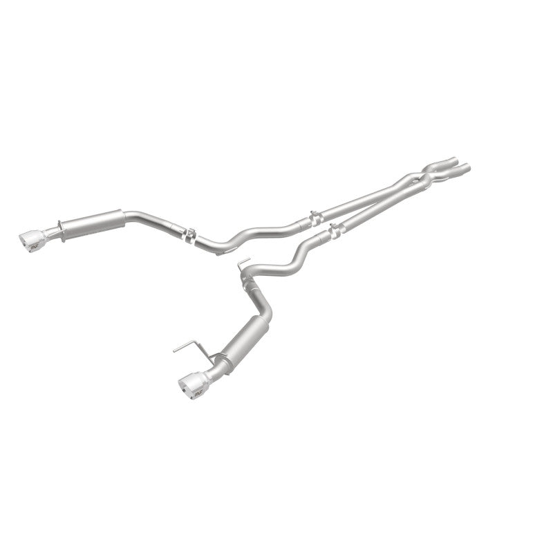MagnaFlow Cat Back, SS, 2.5in, Competition, Dual Split Polished 4.5in Tips 2015 Ford Mustang V6 3.7L - awdtuningtx