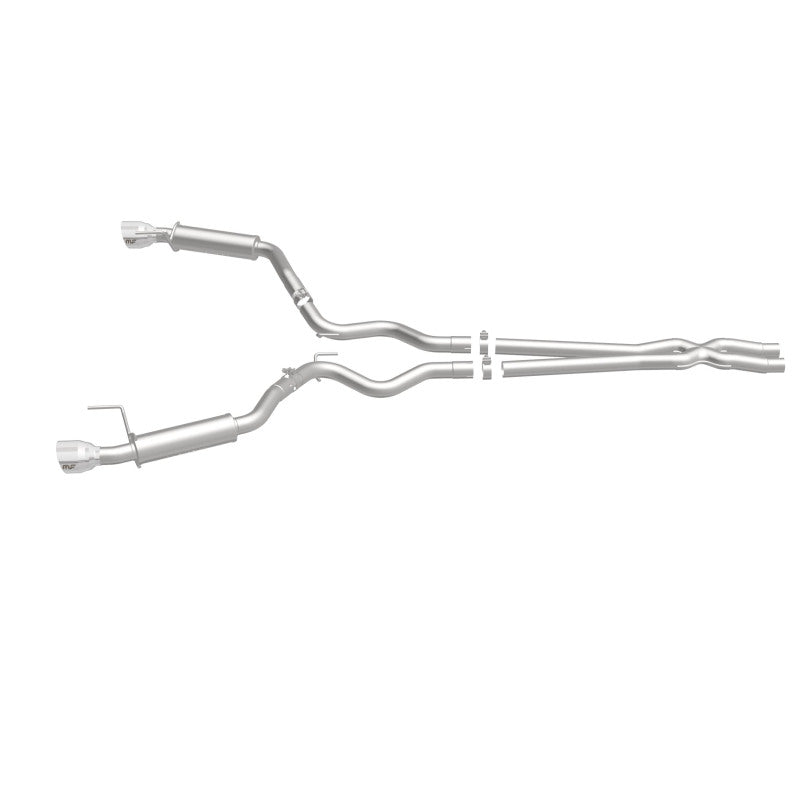MagnaFlow Cat Back, SS, 2.5in, Competition, Dual Split Polished 4.5in Tips 2015 Ford Mustang V6 3.7L - awdtuningtx
