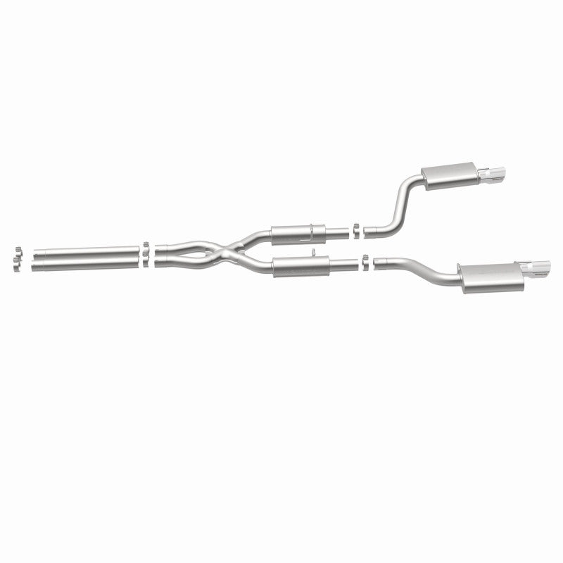 MagnaFlow 11-12 Dodge Charger SRT-8 Hemi Dual Split Rear Exit Stainless Cat-Back Performance Exhaust - awdtuningtx