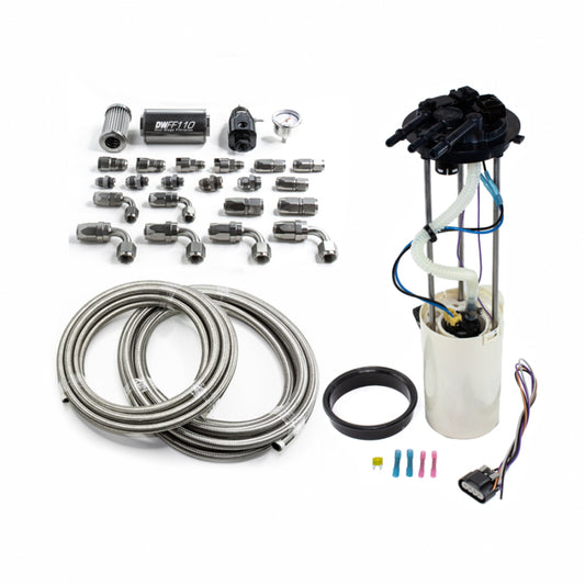 DeatschWerks 1999-2004 GM Truck DW400 Pump Module w/CPE fuel lines - awdtuningtx