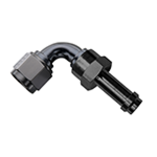 Fragola -6AN 90 Degree EZ Street Hose End Black - awdtuningtx