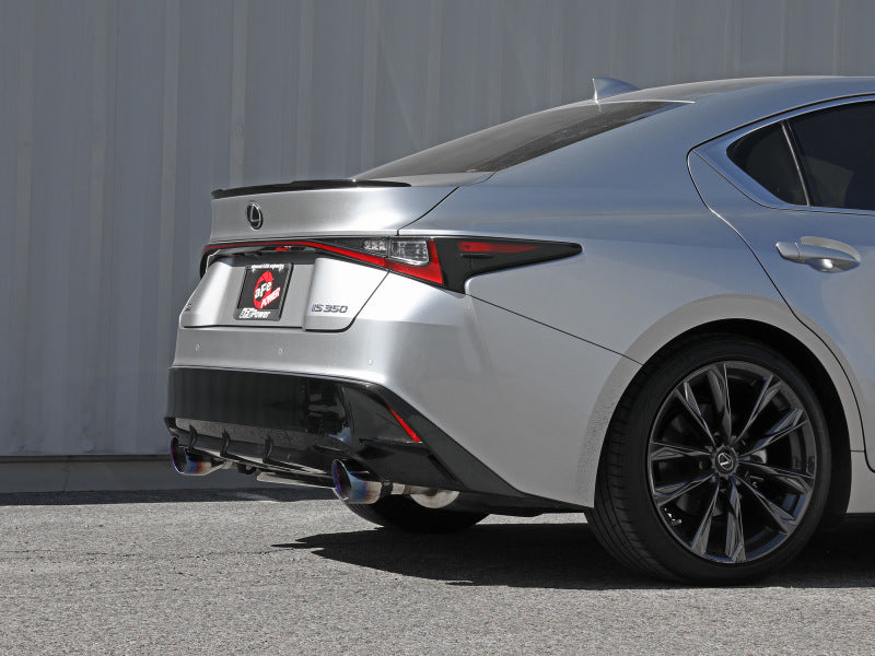 aFe Lexus IS350 14-22 V6-3.5L Takeda Axle-Back Exhaust System- Blue Tip - awdtuningtx