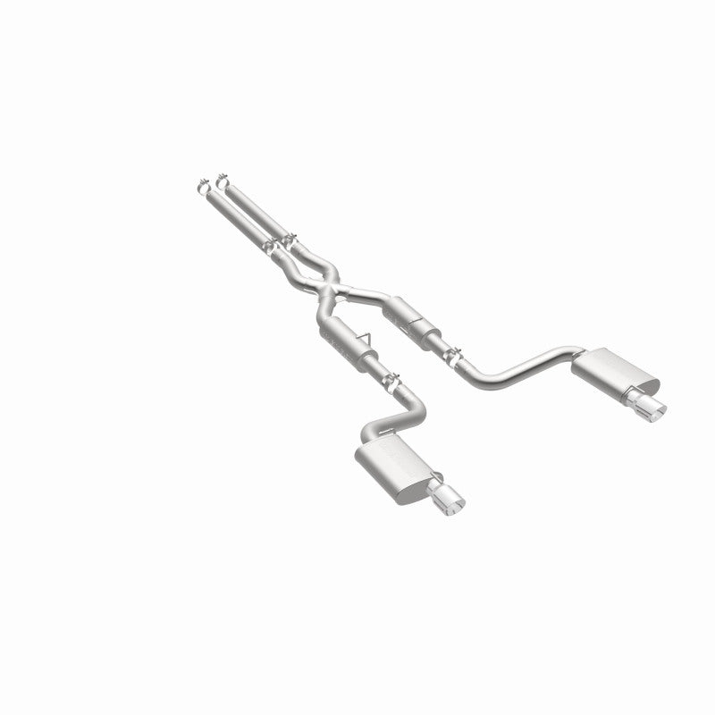 MagnaFlow 11-12 Dodge Charger SRT-8 Hemi Dual Split Rear Exit Stainless Cat-Back Performance Exhaust - awdtuningtx