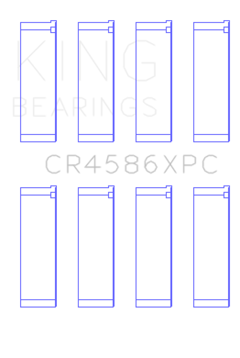 King Mitsubishi 4B11T (Size 0.25) Coated Performance Rod Bearing Set - awdtuningtx