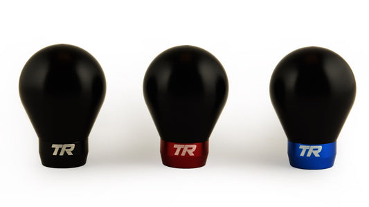 Shift Knob M12 x 1.25 for most Toyota / Subaru (5 Speed) (Black/Blue/Red Base) - awdtuningtx