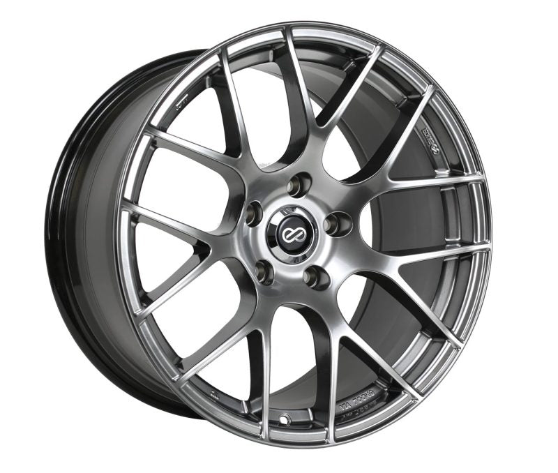 Enkei Raijin 18x8 45mm Offset 5x112 Bolt Pattern 72.6 Bore Diamter Hyper Silver Wheel - awdtuningtx