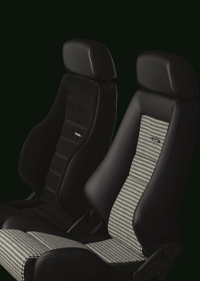 Recaro Classic LS Seat - Black Leather/Pepita Fabric - awdtuningtx