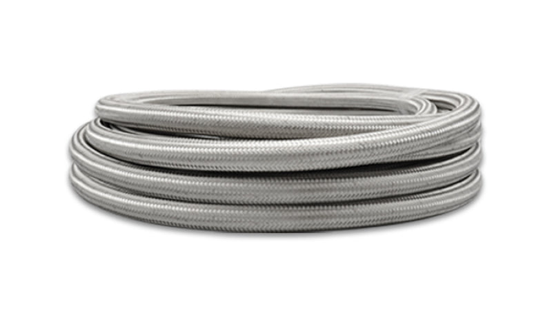 Vibrant SS Braided Flex Hose with PTFE Liner -8 AN 0.32in ID (150ft Roll) - awdtuningtx