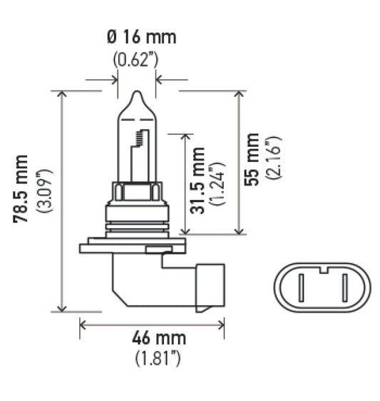 Hella HB3 9005 12V 100W Xenon White XB Bulb (Pair) - awdtuningtx