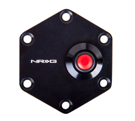NRG Hexagnal Steering Wheel Ring w/Horn Button - Black - awdtuningtx