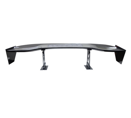 NRG Carbon Fiber Spoiler - Universal (59in.) NRG Logo Large End Plates - awdtuningtx