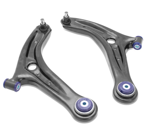 SuperPro 14-19 Ford Fiesta ST Front Lower Control Arm Set w/ Preinstalled SuperPro Bushings - awdtuningtx