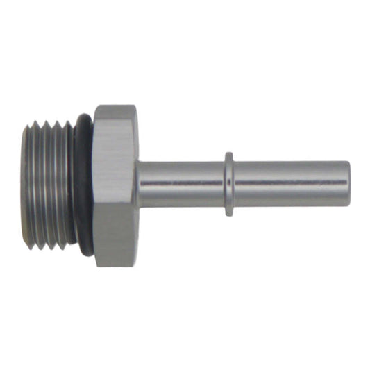 DeatschWerks 10AN ORB Male to 5/16in Male EFI Quick Connect Adapter - Anodized DW Titanium - awdtuningtx