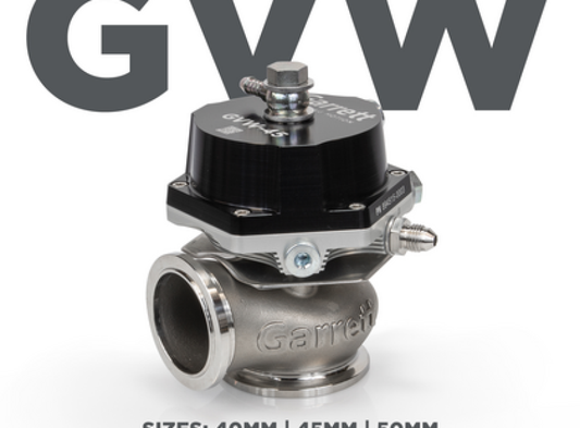 Garrett GVW-50 50mm Wastegate Kit - Black - awdtuningtx