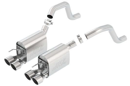 Borla 06-13 Chevy Corvette C6 ZO6/ZR1 Manual Trans S-Type II Rear Section Exht Dual Rd Rolled Tips - awdtuningtx