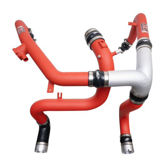 Injen 21-23 Ford Bronco 2.7L V6 (TT) EcoBoost SES Intercooler Pipes - Wrinkle Red - awdtuningtx