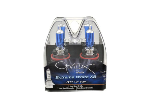 Hella Optilux XB Extreme Type H11 12V 80W Blue Bulbs - Pair - awdtuningtx