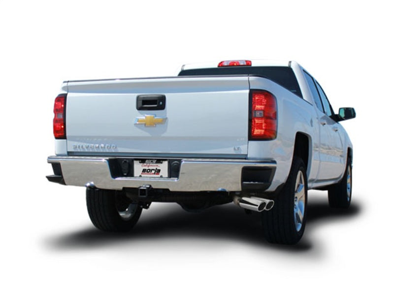 Borla 14 Silv/Sierra 1500 EC Std/CC Short 143.5in WB ATAK Dual Rolled Side Exit Cat-Back Exhaust - awdtuningtx