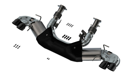 Borla 20-23 Chevy Corvette 6.2L V8 AT w/o NPP 3in ATAK Catback Exhaust - Black Chrome Tips - awdtuningtx