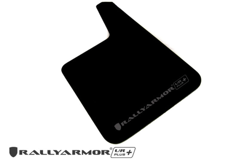 Rally Armor Universal Fit (No Hardware) UR Plus Black UR Mud Flap w/ Grey Logo - awdtuningtx