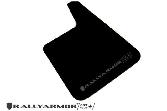 Rally Armor Universal Fit (No Hardware) UR Plus Black UR Mud Flap w/ Grey Logo - awdtuningtx