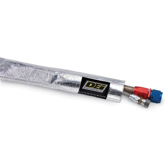DEI Heat Sheath 1in x 3ft - Aluminized Sleeving - Sewn Edge - awdtuningtx
