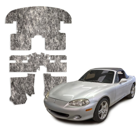 DEI 90-05 Mazda Miata NA & NB Under Carpet Interior Insulation Kit - 1/2in Thick - awdtuningtx