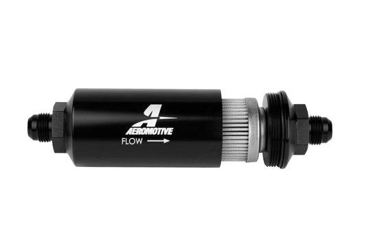 Aeromotive In-Line Filter - (AN -08 Male) 100 Micron Stainless Steel Element - awdtuningtx