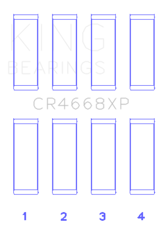 King 08-09 Chrysler Caliber SRT4 / Mitsubishi/Hyundai/Kia World Engine Connecting Rod Bearing Set - awdtuningtx
