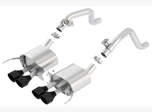 Borla 14-17 C7 Corvette Stingray Axle-Back ATAK Exhaust 2.75in to Muffler Dual 2.0in Out 4.25in Tip - awdtuningtx