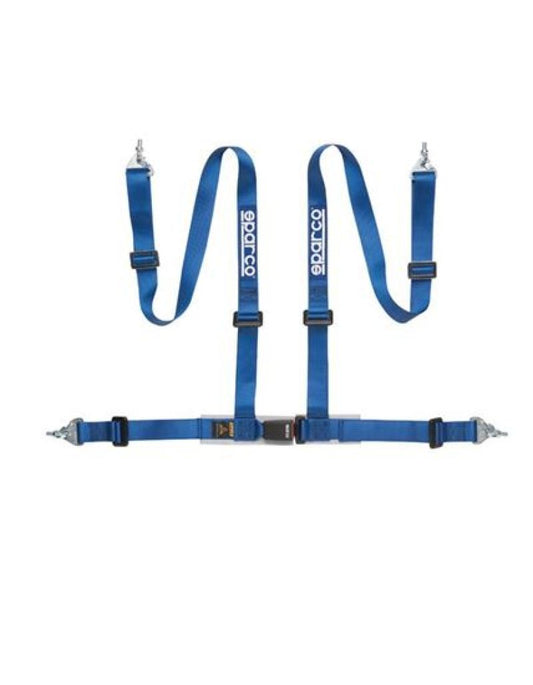 Sparco Belt 2 Inch Blue 4Pt Snap-In - awdtuningtx