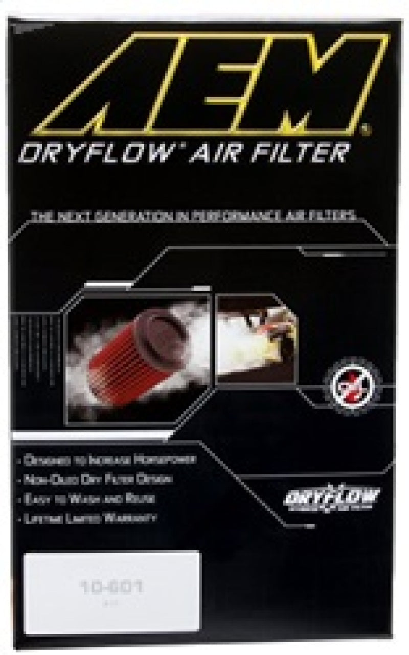 AEM DryFlow Air Filter - Round 2.75in ID x 6.25in OD x 8.25in H fits 2007-2014 Ford/Volvo - awdtuningtx