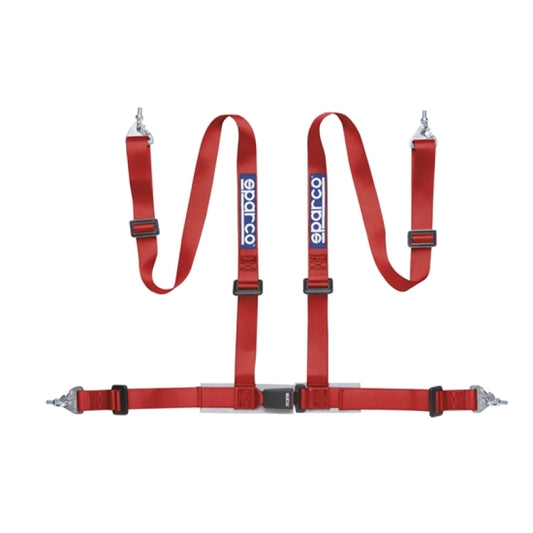 Sparco Belt 2 Inch Red 4Pt Snap-In - awdtuningtx