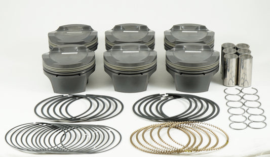 Mahle MS BMW N54 B30 3.0L 84.50mm x 31.7mm CH 17.2cc 314g 10.3CR Pistons (Set of 6) - awdtuningtx