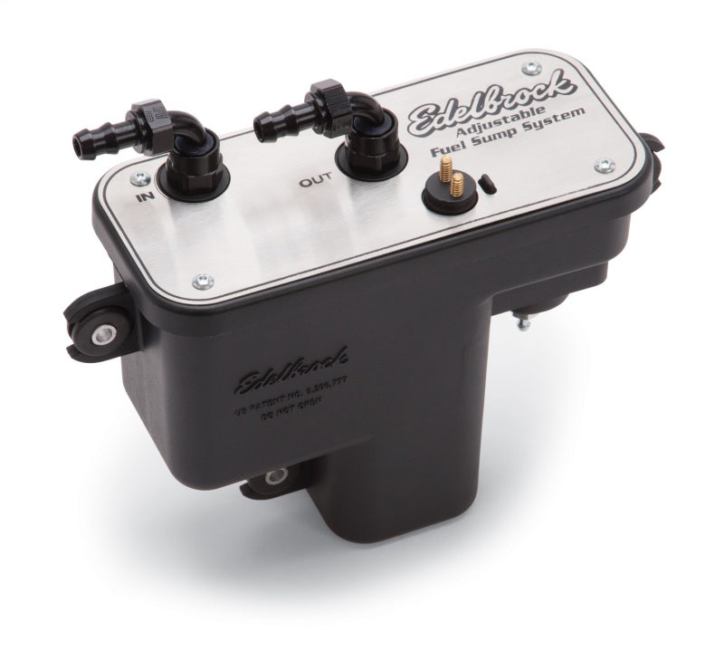 Edelbrock Fuel System Universal Fuel Sump Module Adjustable Fuel Sump Tank Only 255 LPH - awdtuningtx