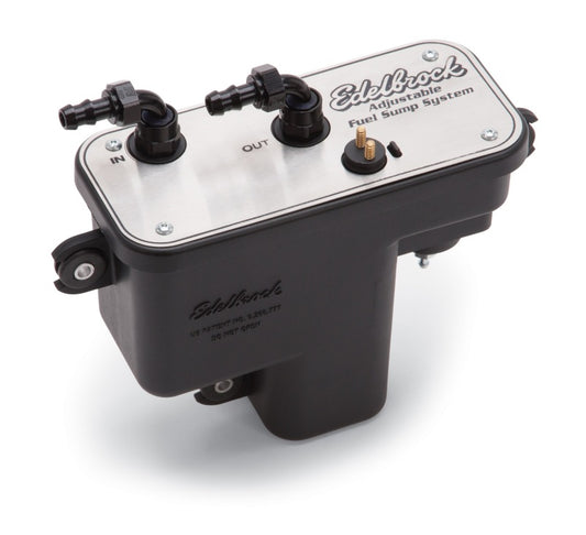 Edelbrock Fuel System Universal Fuel Sump Module Adjustable Fuel Sump Tank Only 255 LPH - awdtuningtx