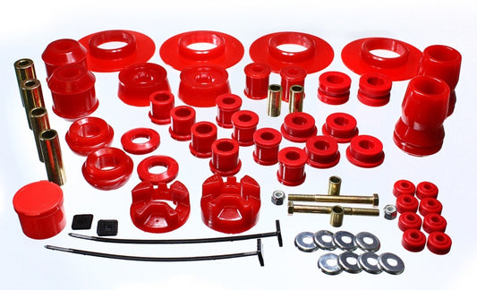 Energy Suspension 01-05 Chrysler PT Cruiser FWD Red Hyper-flex Master Bushing Set - awdtuningtx