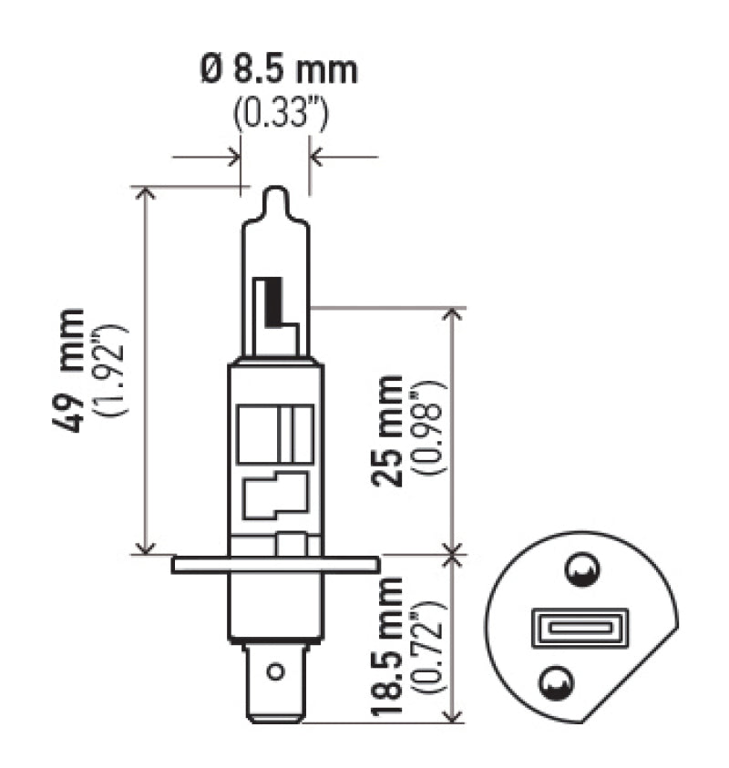 Hella Optilux H1 100W XB Extreme White Bulbs (Pair) - awdtuningtx