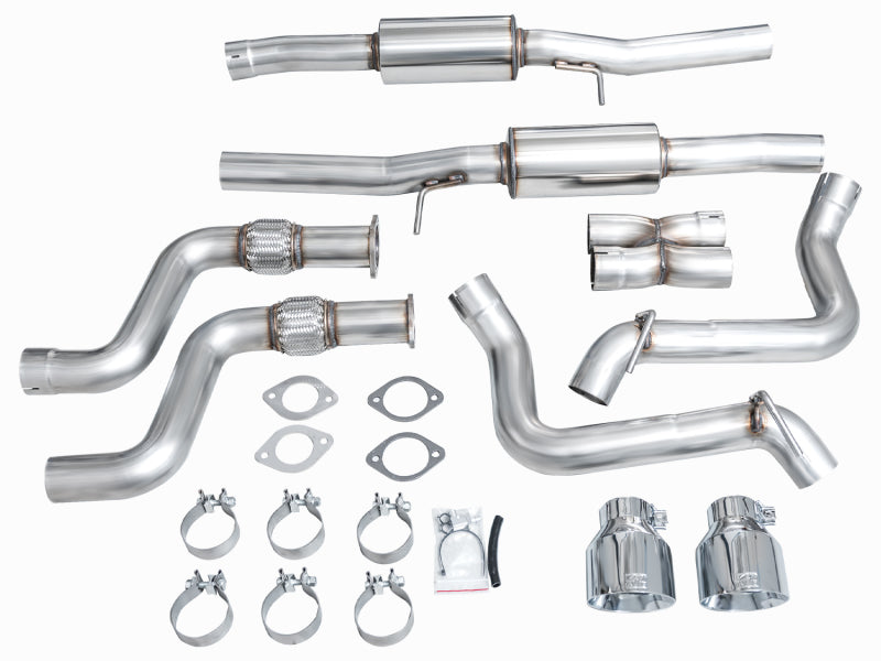 AWE 2023 Nissan Z RZ34 RWD Track Edition Catback Exhaust System w/ Chrome Silver Tips - awdtuningtx